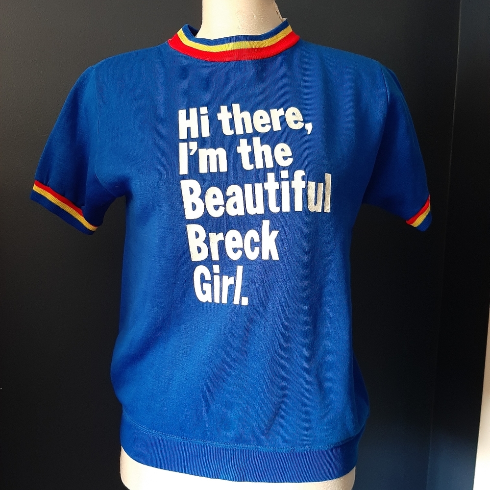 Rare vintage casuals of creslan Breck girl top